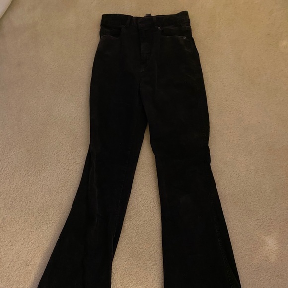 Forever 21 Black Corduroy Flare Pants - Picture 2 of 4